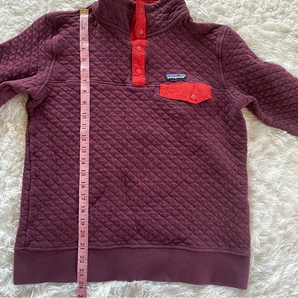 Patagonia | Quilted Snap T Pullover in Maroon, size medium - Picture 7 of 10